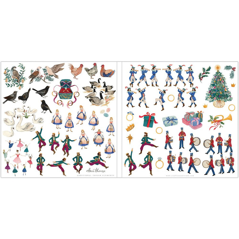 Craft Consortium Double-Sided Paper Pad 6"X6" 40 pack  12 Days Of Christmas