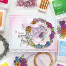 Pinkfresh Studio Stencils 4"X9" 6pack Rainbow Daisies Layering*