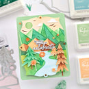 Pinkfresh Studio Stencils 4.25"X5.5" 6/Pkg Mountains*