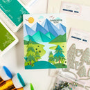 Pinkfresh Studio Stencils 4.25"X5.5" 6/Pkg Mountains*