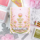 Pinkfresh Studio Cling Stamp 4.25"X5.5" Art Deco Floral Arch*