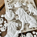 Finnabair Decor Moulds 5"X8"X8mm Regal Lions*
