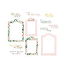 P13 Flowerish Ephemera Cardstock Die-cuts 12 pack Frames & Words*