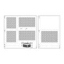 P13 Flowerish Light Chipboard Shaker Base 6"X8" Rattan Box*
