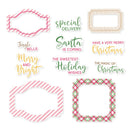 P13 Santa's Workshop Ephemera Cardstock Die-cuts 12 pack Frames & Words*