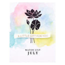 Spellbinders Press Plate – July Water Lily Flower for Cardmaking & Calendars