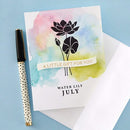 Spellbinders Press Plate – July Water Lily Flower for Cardmaking & Calendars