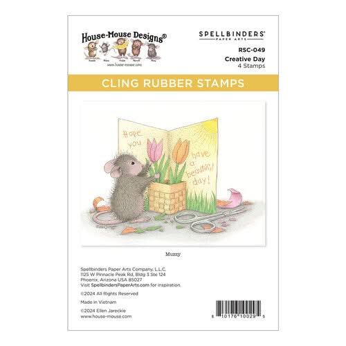 House Mouse Cling Rubber Stamp Creative Day