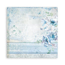 Stamperia Polyester Fabric 12"x 12" 4/Pkg - Blue Land and Roseland*