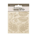 Stamperia Decorative Chips 5.5"x 5.5" - Wonderland - Wings
