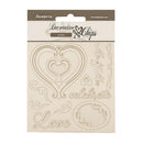 Stamperia Decorative Chips 5.5"x 5.5" - Timeless - Hearts