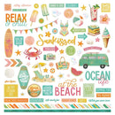 PhotoPlay Salt & Sea Stickers 12"X12" Elements