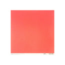 A square sheet of Red craft paper with a white border and small printed text at the bottom, centered on a white background.