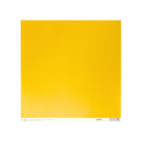 A square yellow sheet of cardstock with a white border at the bottom, photographed against a plain white background.