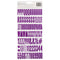 Shimelle Main Character Energy Thickers Stickers 188/Pkg - Alpha Purple Glitter