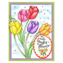 Stampendous Cling Stamp 2"x 2.5" - The Earth Laughs in Flowers