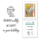 Spellbinders Clear Stamp Set Field Notes Sentiments