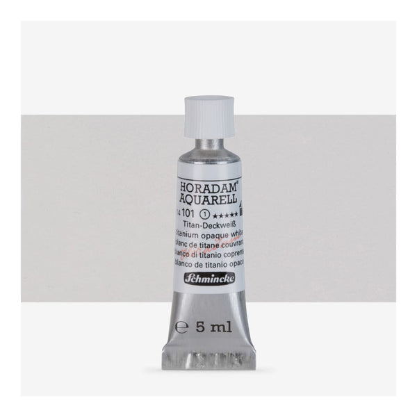 Schmincke Horadam Aquarell Watercolour Paint 5ml - S1 - Titanium Opaque White