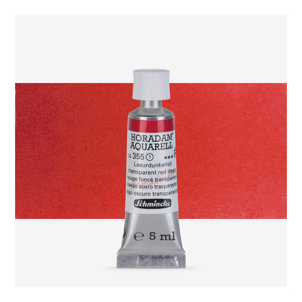 Schmincke Horadam Aquarell Watercolour Paint 5ml - S1 - Transparent Red Deep
