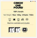 Caron One Pound Yarn – Off White