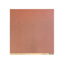 A square sheet of patterned paper with a repeating red and beige houndstooth design, shown flat against a white background with a small printed label strip along the bottom edge.