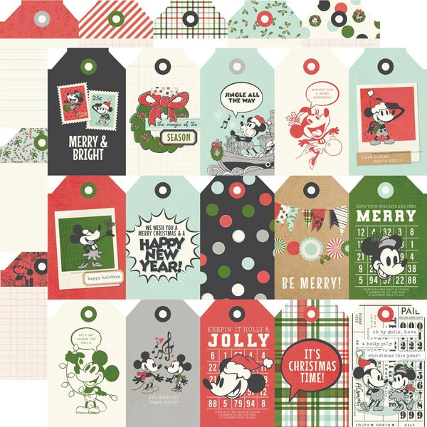 Simple Stories Collection Kit 12"X12" Say Cheese Classic Mouse Christmas