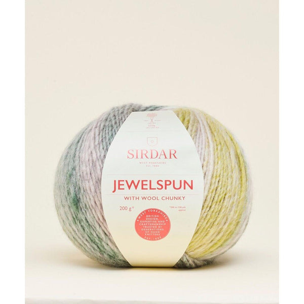 Sirdar Jewelspun With Wool Chunky Yarn 200g - Crystal Sea