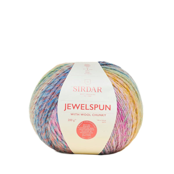 Sirdar Jewelspun With Wool Chunky Yarn 200g - Mermaid Glow