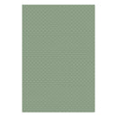 A rectangular sage green sheet with a uniform pattern of small white dots, centered on a solid white background.