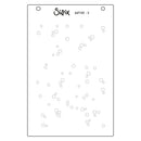 Sizzix die cut template with circular shapes on a white background