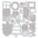 Sizzix Thinlits Die Set by Letters by Shells 15/Pkg - Holiday Cheer
