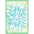 Sizzix 3-D Textured Impressions Embossing Folder w/A6 Stencil By Stacey Park - Burst of Bright