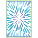 Sizzix 3-D Textured Impressions Embossing Folder w/A6 Stencil By Stacey Park - Burst of Bright