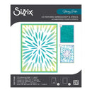Sizzix 3-D Textured Impressions Embossing Folder w/A6 Stencil By Stacey Park - Burst of Bright