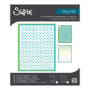 Sizzix 3-D Textured Impressions Embossing Folder w/A6 Stencil By Stacey Park - Rock the Dots
