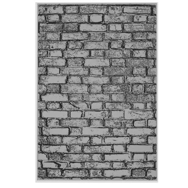 Sizzix 3D Texture Fades A5 Embossing Folder By Tim Holtz - Brickwork