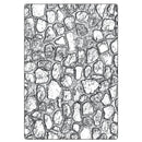 Sizzix 3D Texture Fades A5 Embossing Folder By Tim Holtz - Cobblestone