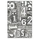 Sizzix 3D Texture Fades A5 Embossing Folder By Tim Holtz - Numbered