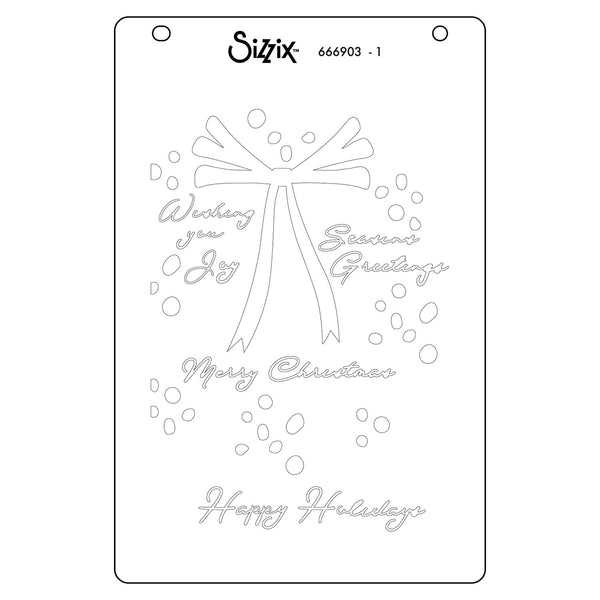 Sizzix A6 Stencil Set By Stacey Park 4/Pkg - A Wreath in Time