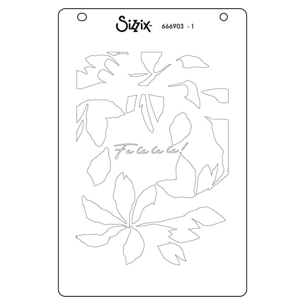 Sizzix A6 Stencil Set By Stacey Park 4/Pkg - A Wreath in Time