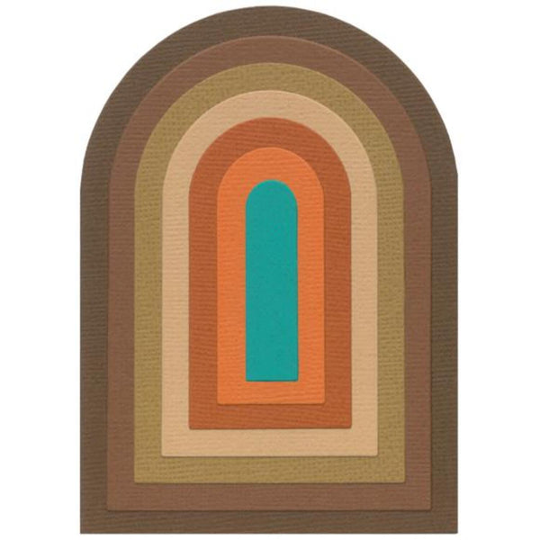 Sizzix Framelits Die Set By Eileen Hull 7/Pkg - Tunnel Arches