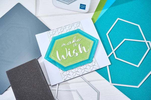 Sizzix Framelits Die Set By Stacey Park 10/Pkg - Fanciful Framelits Reversed, Belinda Stitched Hexagons