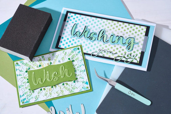 Sizzix Framelits Die Set By Stacey Park 8/Pkg - Fanciful Framelits Reversed, Doris Dotted Top Note
