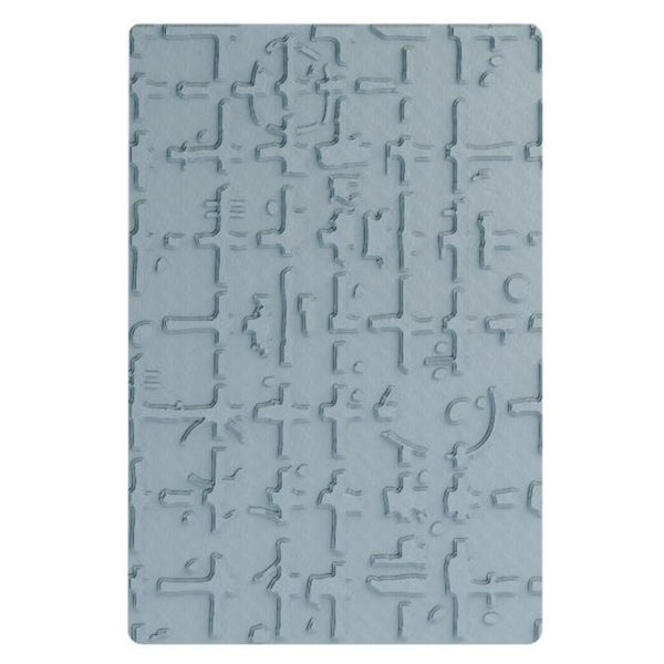 Sizzix Multi-Level Embossing Folder By Seth Apter - Grid Graph