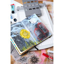 Sizzix Studio A5 Clear Stamp and Stencil Set By Mark Montano - Weather Wonder