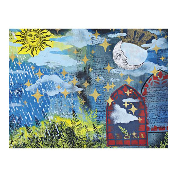 Sizzix Studio A5 Clear Stamp and Stencil Set By Mark Montano - Weather Wonder