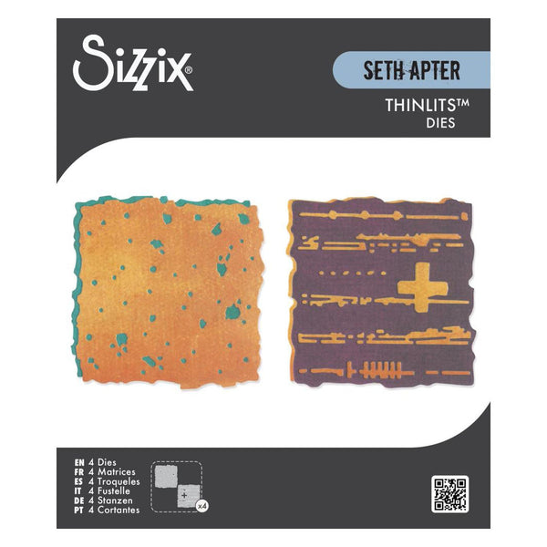 Sizzix Thinlits Die Set By Seth Apter 4/Pkg - Paper Cutz