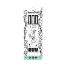 Three Speedball Latening Colleen Point Fine Lined pens in black ink, packaged in a white cardboard sleeve with black botanical illustrations and a mint green bottom border.