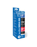 Speedball India Ink 5-pack ink cartridge box, featuring blue packaging with a clear window showing three black ink cartridges with red, black, and blue ink levels.
