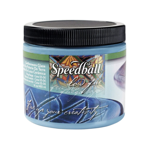 Speedball Low Fire Earthenware Glaze 480ml - Sea Blue